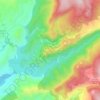Topografische kaart Siurana, hoogte, reliëf
