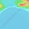 Topografische kaart Goulais Bay, hoogte, reliëf