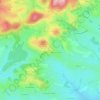 Topografische kaart Les Minots, hoogte, reliëf