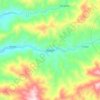 Topografische kaart Bucloc, hoogte, reliëf