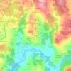 Topografische kaart Receá, hoogte, reliëf