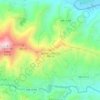 Topografische kaart Cerro Corbacho, hoogte, reliëf