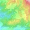 Topografische kaart Cabo, hoogte, reliëf