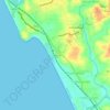 Topografische kaart Pallikere, hoogte, reliëf