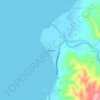 Topografische kaart Guinabasan, hoogte, reliëf