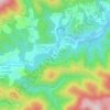 Topografische kaart Ayez, hoogte, reliëf