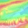 Topografische kaart Les Sausses, hoogte, reliëf