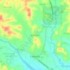 Topografische kaart Ayaman Tacas, hoogte, reliëf