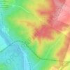 Topografische kaart Valpalomero Vista Noroeste, hoogte, reliëf
