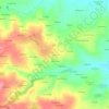 Topografische kaart Kerlann, hoogte, reliëf