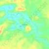 Topografische kaart Tavastkenkä, hoogte, reliëf