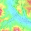 Topografische kaart Breitenwaida, hoogte, reliëf