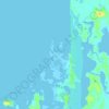 Topografische kaart Tuktoyaktuk, hoogte, reliëf