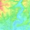 Topografische kaart Le Sabot Doré, hoogte, reliëf