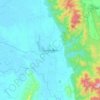 Topografische kaart Kawkareik, hoogte, reliëf