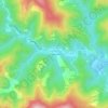 Topografische kaart La Reynaldière, hoogte, reliëf