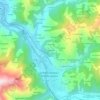 Topografische kaart El Castrillón, hoogte, reliëf