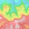Topografische kaart Verteilhac, hoogte, reliëf