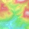 Topografische kaart Tíscar, hoogte, reliëf