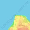 Topografische kaart мыс Таран, hoogte, reliëf