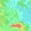 Topografische kaart Kilafors, hoogte, reliëf