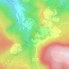 Topografische kaart La Roche Vendeix, hoogte, reliëf