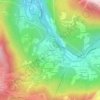 Topografische kaart Les Chavants, hoogte, reliëf