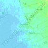 Topografische kaart Börmerkoog, hoogte, reliëf