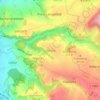 Topografische kaart Otticha, hoogte, reliëf