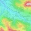 Topografische kaart Lindau, hoogte, reliëf