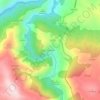 Topografische kaart As Ermidas, hoogte, reliëf