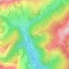 Topografische kaart Le Chapet, hoogte, reliëf