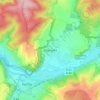 Topografische kaart Oberzella, hoogte, reliëf