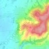 Topografische kaart Chiney, hoogte, reliëf