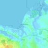 Topografische kaart Wackerballig, hoogte, reliëf
