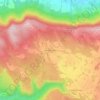 Topografische kaart Onraita, hoogte, reliëf