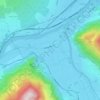 Topografische kaart Unterdorf, hoogte, reliëf