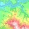 Topografische kaart Purires, hoogte, reliëf