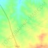 Topografische kaart oddi, hoogte, reliëf