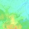Topografische kaart La Croix Gautron, hoogte, reliëf