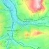 Topografische kaart Buxworth, hoogte, reliëf
