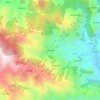 Topografische kaart Purānkot, hoogte, reliëf