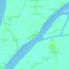 Topografische kaart Shwe Kone, hoogte, reliëf