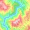 Topografische kaart São Lourenço, hoogte, reliëf