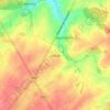 Topografische kaart Glimes, hoogte, reliëf