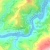 Topografische kaart Vale Moreira, hoogte, reliëf
