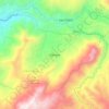 Topografische kaart Génova, hoogte, reliëf