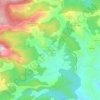 Topografische kaart Chodos, hoogte, reliëf
