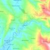 Topografische kaart Bagulin, hoogte, reliëf