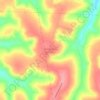 Topografische kaart São José da Antinha, hoogte, reliëf